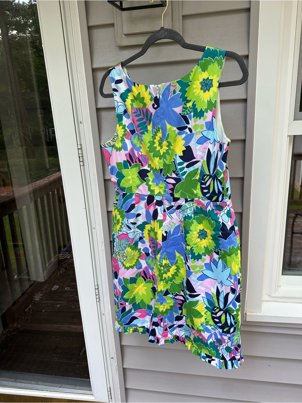 Talbots Petite Floral Sleeveless Dress Size 10P Multicolor